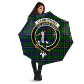Clan Carmichael Modern Tartan Crest Umbrella IR90 Clan Carmichael Tartan Today